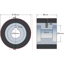 076.00889 Rola cauciuc